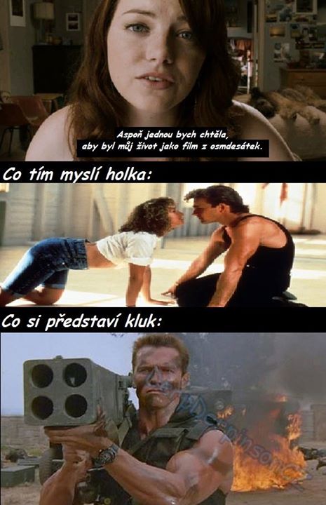 Jo, jo. Neni nic romantičtějšího, než strávit večer u filmu s Arniem.