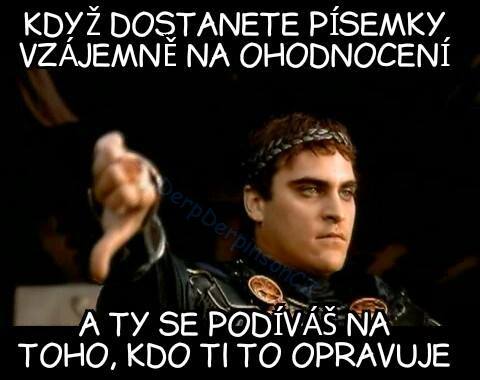 Tak možná na základní škole...