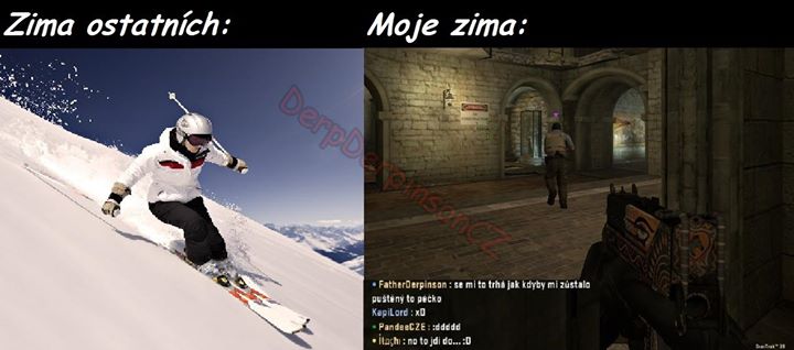 "Zima". Ešte som nemusela vytiahnuť najväčší kaliber (sveter od babky. :D)